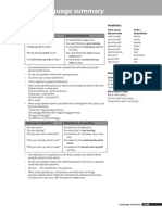 Four Corners Level 4 Unit 10 Language Summary