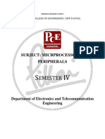 Microprocessor and Peripherals - Sem - 4 - Extc