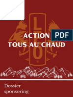 Dossier Sponsoring Action Tous Au Chaud - Leo Club Lyautey