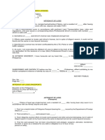 Affidavit of Loss (Passport)