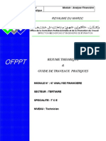 Analyse Financière - Guide de Travaux Pratique (Formation Professionnelles Du Maroc)