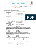 Displacement and Force in Two Dimensions-1