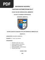 Estrés Oxidativo Inducido Por Contaminantes Ambientales