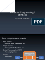 Computer Programming I (Python) : Dr. Sami Al-Maqtari