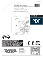 Documentation Technique Notice BFT Armoire Rigel 5