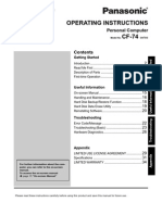 Operating Instructions CF-74: Personal Computer