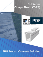 U-Shape Drain (T-25) DU Series: FUJI Precast Concrete Solution