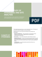 Climate and Site Analysis of Hyderabad