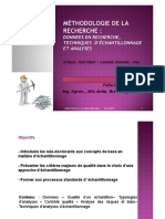 Méthodologie de La Recherche (Données, Techniques D'echantillonnage Et Analyses)