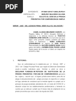 Cese de La Prision Preventiva de Tasayco Jose Carlos