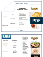 Tarea 8 Menús Lípidos - 001054307 - MLKP