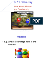 Relative Atomic Masses Mass Spectrometry