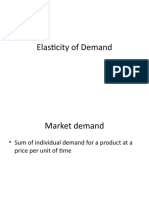 Elasticity of Demand