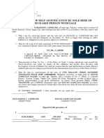 Affidavit of Self Adjudication of Sole Heir With Absolute Sale - KUYA YOB