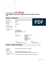 Safety Data Sheet: Polydimethylsiloxane, Trimethylsiloxy Term. 1,000,000 CST Section 1. Identification