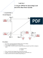 Lab - No.3 To Evaluate The Cost Per MWHR For Increasing Load Demand of Five Bus Power System