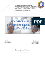 Estructura de Datos en Funciones y Procedimientos