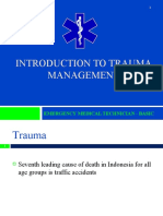 Introduction To Trauma Management: Emergency Medical Technician - Basic