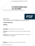 Cómo Adivinar Qué Tonalidad o Qué Armadura - Blog de La Profesora Del Palacio Villalegre