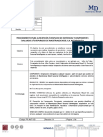 Procedimiento RecepciÓn - Despacho de Existencias y Componentes Evaluados Y-O Reparados de Maestranza Diesel S.A. Antofagasta Pr-Ant-052