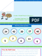 Grade 4 PPT - Math - Q2 - Changing - Improper - Fraction - To - Mixed - Numbers - and - Vice - Versa