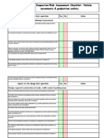 Form - Vehicle-Pedestrian Inspection Checklist