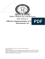 Effective Implementation of Negotiable Instruments Act: Study Material On