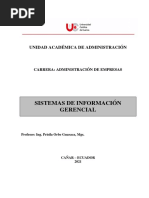 Modulo Sistemas de Información Gerencial