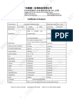 COA of Chondroitin Sulfate