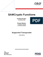 Samcrypto Functions: Manual