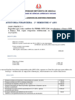 Casos Praticos - Exercicios - Auditoria Financeira - Solução Parte I