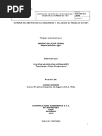 Sistema de Seguridad y Salud en El Trabajo