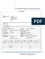 Tax Certificate: R Margabandhu