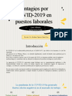 Casos de Contagios Por COVID-2019 en Puestos Laborales