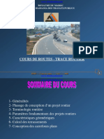 Cours de Routes - Trace Routier: Royaume Du Maroc Ecole Hassania Des Travaux Publics