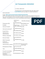 Análisis de La Ley de Presupuesto 2021 - 2022 - General - en Unión y Libertad