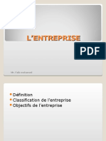 1 Définition de L'entreprise