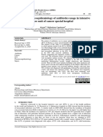 Clinical Pharmacoepidemiology of Antibiotics Usage in Intensive Care Unit of Cancer Special Hospital