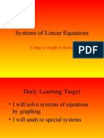 Systems of Linear Equations: Using A Graph To Solve