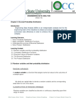 Module in Engineering Data Analysis - Discrete Probability Distribution