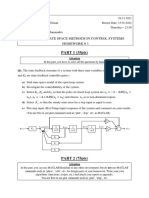 Kon407E - State Space Methods in Control Systems Homework # 3