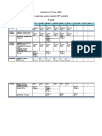 Schedule of 2nd Year IUMP