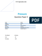 Pressure: Question Paper 3