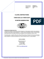 O-Level Instructions: 150SG122Q and 150SG122Q-4 Starter-Generators