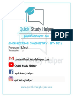 Engineering Chemistry Unit 3 Lubricants Notes PDF