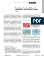 Thermoresponsive "Particle Pumps": Activated Release of Organic Nanoparticles From Open-Cell Macroporous Polymers