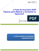 Gestión de La Fase de Inversión SNIP Mef