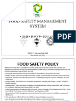 Food Safety Management System: - GMP - Haccp - Halal