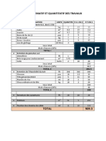 Devis Estimatif Et Quantitatif Des Travaux