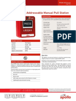 Dual Action Addressable Manual Pull Station: Technical Data